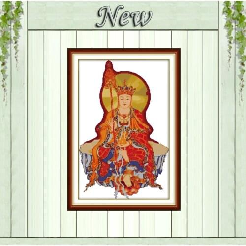 Ksitigarbha paintings home wall decor counted print on canvas DMC 11CT 14CT Chinese Cross Stitch kits embroidery needlework Sets