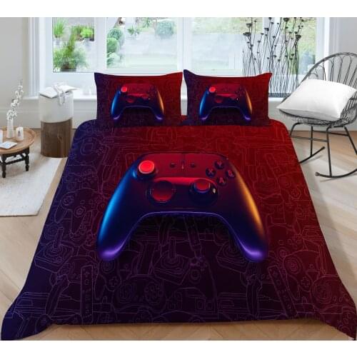 Modern Game Pad Printing Bedding set Quilt cover with pillowcase Single Double Queen King sizes 2/3 Pieces