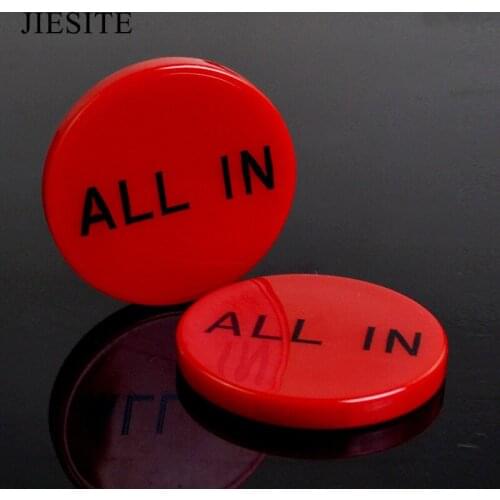 Melamine Poker Chips Poker Black Jack 21 point Gamling Game Banker Poker Set Casino Board Games 5cm*5cm All in Texas Hold'em 1pc