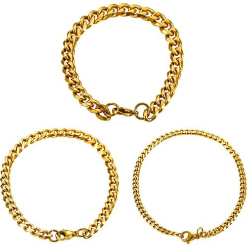 Mens Stainless Steel Cuban Bracelet Can Give Fashion Jewelry