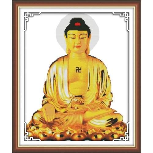 Buddha cross stitch kit 14ct 11ct count print canvas stitching embroidery kits