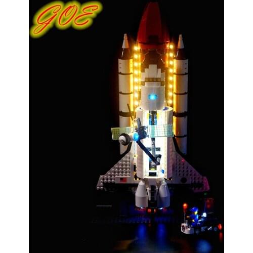 GOE LED Light Up Kit For Lego 10231 Space Shuttle Expedition Spaceship Lamp Set Building Model Toys Kids Gifts(Only Led Light)