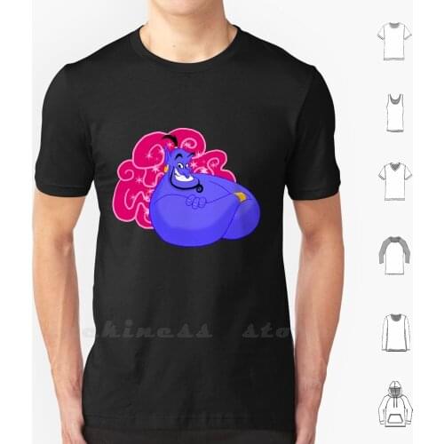 Never Had A Friend Like Me T Shirt 100% Cotton DIY S-6xl Genie Aladdin Magic Lamp Three Wishes Friend Like Me