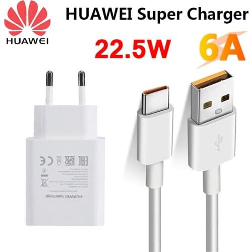 Original HUAWEI Fast Charger 40W 22.5W Supercharge 6A Type C Cable For HUAWEI P30 P40 P10 P20 Pro lite Mate 9 10 Pro Mate 20 V20