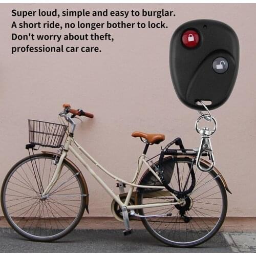 Professional Anti-theft Bike Lock Cycling Security Lock Remote Control Vibration Alarm Bicycle Vibration Alarm