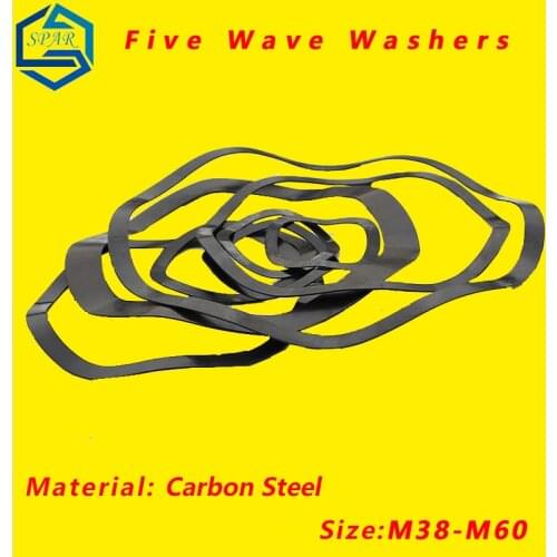 Five Wave Crest Washer Spring Wave Washer Gasket Wave Washers Spring Washers Carbon Steel Blackening M38/M40/M50/M60