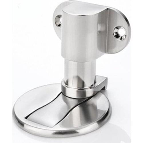 Adjustable Door Holder Alloy Magnetic Door Stopper Non-punch Sticker Water-proof
