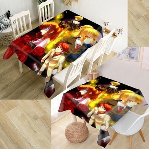 Umineko no Naku Koro ni Tablecloth Waterproof Oxford Fabric Square/Rectangular Tablecloth For Wedding Table Cloth Cover