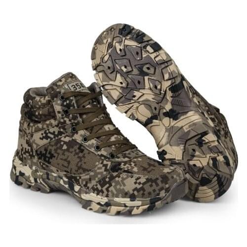 Winter Army Boots Mens Special Combat War Boots Outdoor Tactical Boots High-help camouflage for training shoes Wool cold boots