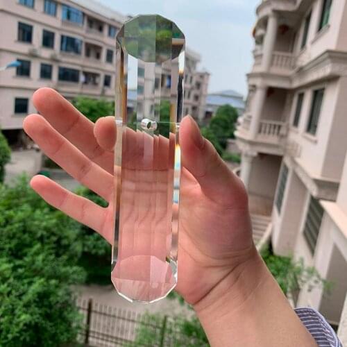 1PC 150MM Suncatcher Pillar Prism Faceted Chandelier Crystal Part DIY Craft Wedding Home Decoration Accessories for Chandeliers