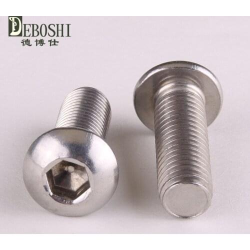 304 stainless steel round head Hexagon pan head M4 * 16