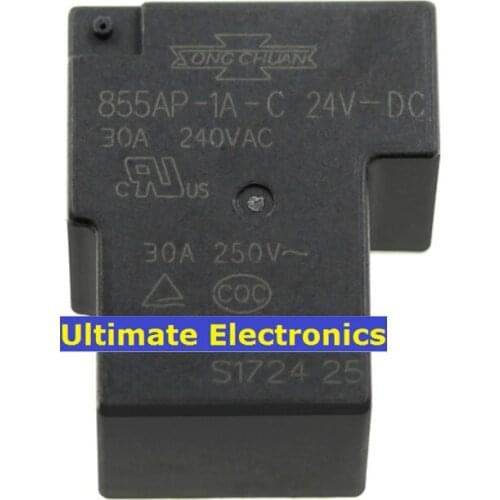 5pcs 855AP-1A-C-24VDC DC24V normally open 30A instead of G8P-1A4P-24VDC