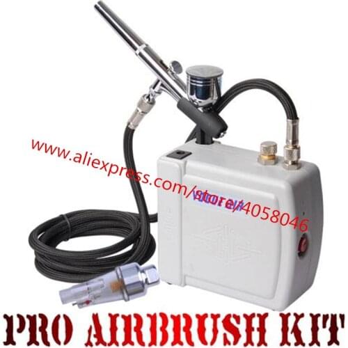 Dual Action Airbrush Air Compressor Kit aerografo spray gun for Art Painting Makeup Manicure Craft Model Air Brush Nail Tool