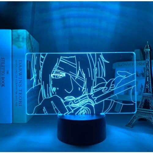 Anime 3d Lamp Attack on Titan Hange Zoe Light for Bedroom Decoration Kids Gift Attack on Titan LED Night Light Hange Zoe