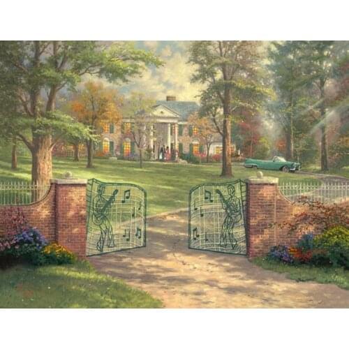 Free shipping classical Thomas house music door landscape canvas prints oil painting printed on canvas art decoration picture