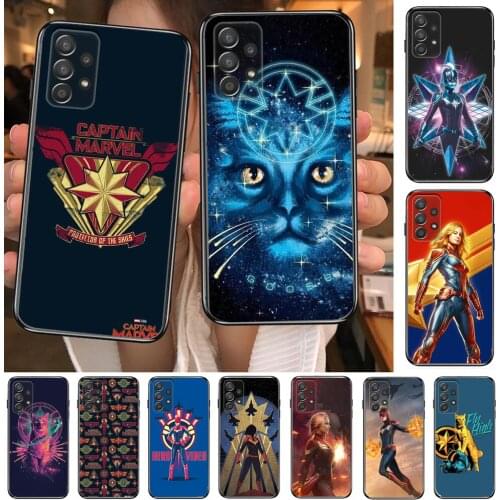 Marvel caption marvel Phone Case Hull For Samsung Galaxy A70 A50 A51 A71 A52 A40 A30 A31 A90 A20E 5G S Black Shell Art Cell Cove