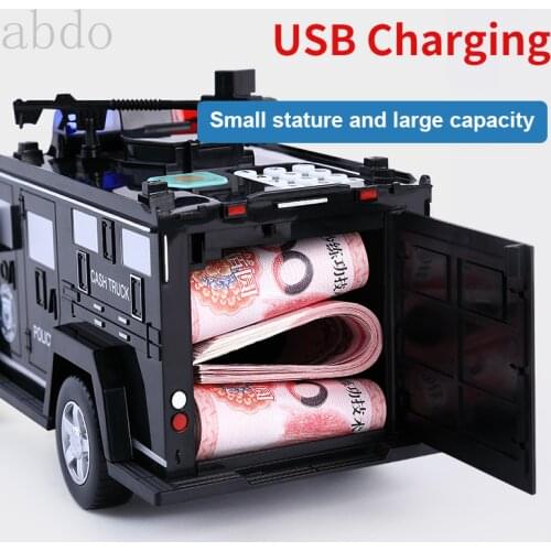 Electric piggy bank for paper money smart coin cash bank money boxes for kids children toys creative gifts Camouflage safe