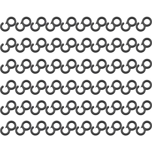 ELOS-60Pcs Clip Tail Hook Plastic Shock Backpack Bungee Cord Carabiner Hook for Outdoor Camping Light Tent Hanging Tool