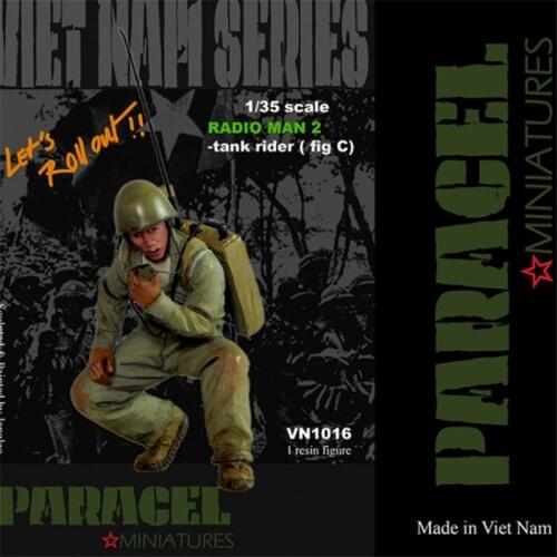 Resin Figure 1/35 Scale Model Kit Tank Soldier Radio Man II GK Assembly Models Kit Resin Colorless Self-Assembled Toy NO.350