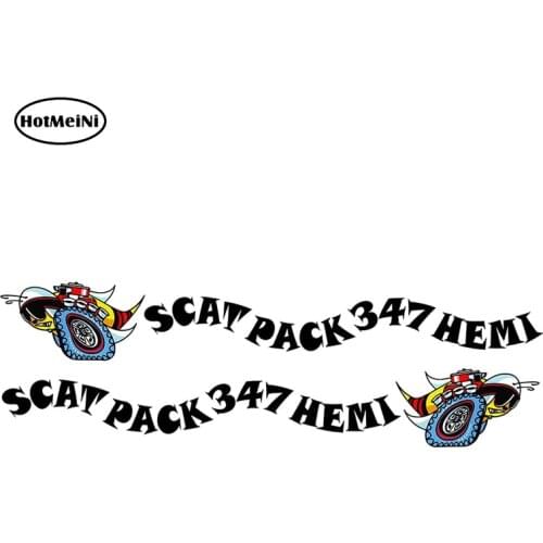 HotMeiNi 15cm x 4.8cm Scat Pack 347 Hemi Pair Decal Funny Car Styling Personality Waterproof Car Sticker Vinyl Decal Graphical