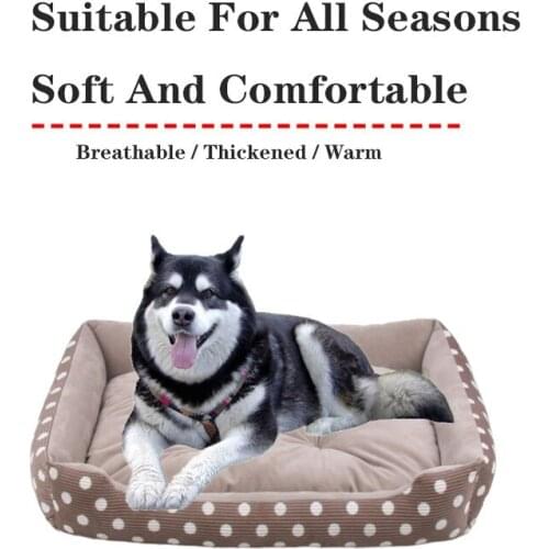 Dog bed Dog Beds For Large Dogs Medium and Small Dogs Suitable For All Seasons Plus Velvet Thickening Pet Supplies New Cat Nest