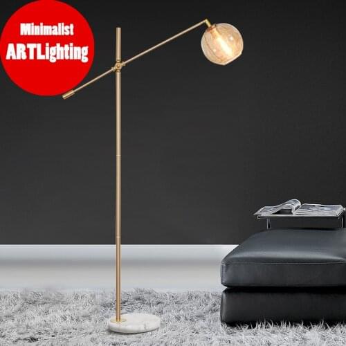Minimalist Lamp Vibrancy Nordic Modern Brushed Gold LED Corner Floor Lamp Standing Lamp For Living Room Beauty Salon Floor Light