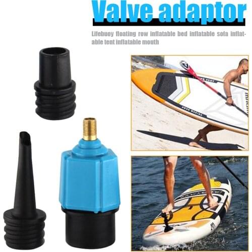 Multifunctional Inflatable Rowing Rubber Boat Valve Adapter Lifebuoy Canoe Kayak Air Valve Pump Compressor Converter