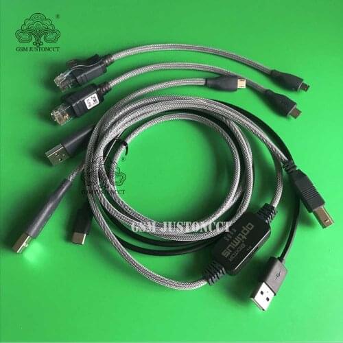 Octoplus pro / octopus Box 5 In 1 Cable Set ( includinge optimus cable ) have optimus and c3300k / micro uart +USB Type-C Cable