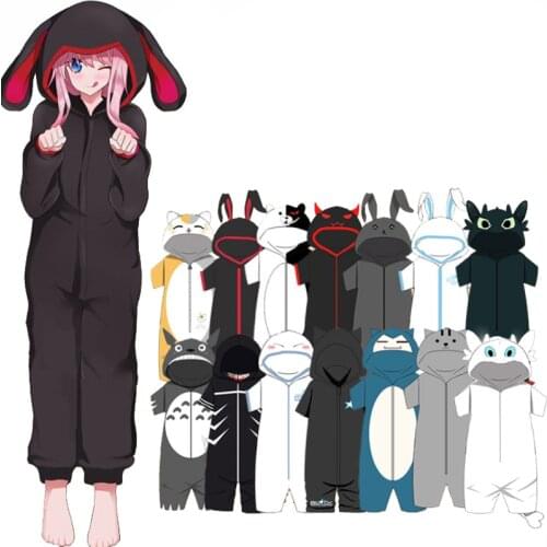 Natsume Yuujinchou Totoro Cosplay Danganronpa Sora Madara Night White Fury Monokuma Lan Zhan Sleepwear Pajamas Jumpsuit