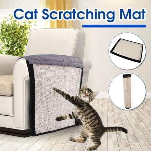 Natural Sisal Cat Scratching Mats Durable Cat Scratcher Scratching Pad for Furniture Chair Desk Leg Protection Pet Supplies Toys