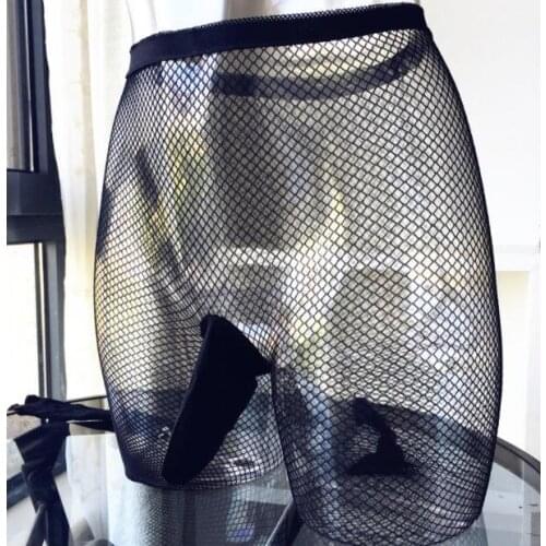 Novelty Male Fishnet Lingerie Mesh Sex Pantyhose Medias Mens Sexy Tights Gay Adult Sissy Pantyhose Fetish Man Exotic Apparel