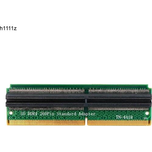 H1111Z Add On Cards DDR4 SO DIMM Adapter Memory Riser Card SO DDR4 260Pin Memory Test Protection Adapter Connector for Laptop PC
