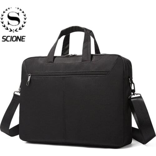Scione Waterproof Men Women 14 15.6 inch Laptop Briefcase Business Handbag for Men Large Capacity Messenger Shoulder Bag