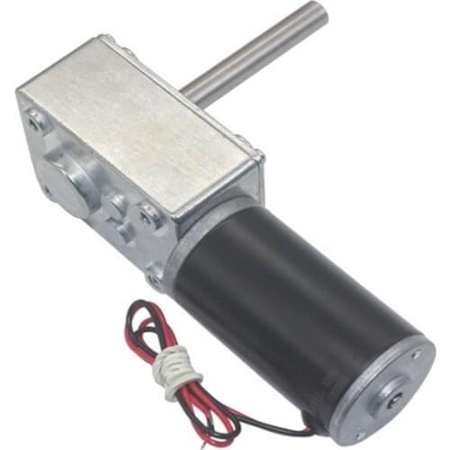 Self-locking 4058GW Geared Motor, DC 12V 24V Turbo Worm Reduction Motor for Remote Control Curtains Paper Shredders Copying Mac