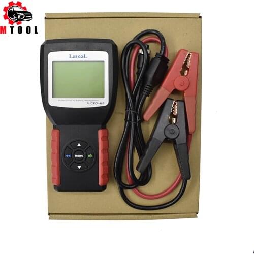 MICRO-468 Car Battery Tester Multi-language 12V 2000CCA Battery System Detect Automotive Bad Cell Battery Diagnostic Tool Tester