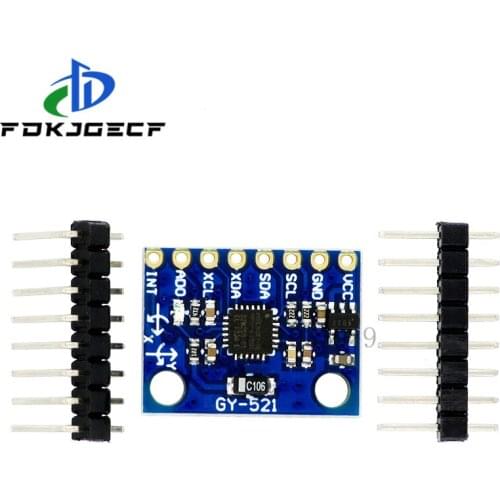 10PCS/LOT GY-521 MPU-6050 MPU6050 MPU 6050 Module 3 Axis Analog Gyro Sensors+ 3 Axis Accelerometer Module