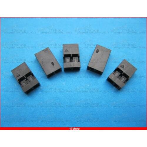 3000 pcs Jumper Wire Female Housing 2 Pin Connector Pitch 2.0mm Black Color