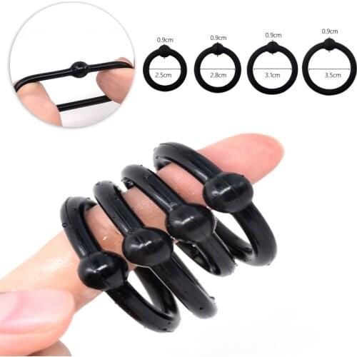 4pcs Super Stretchy Strong Cock Rings For Man Sex Products Penis Ring Sex Toys Penis Extension Delay Ejaculation Time Sex Toys