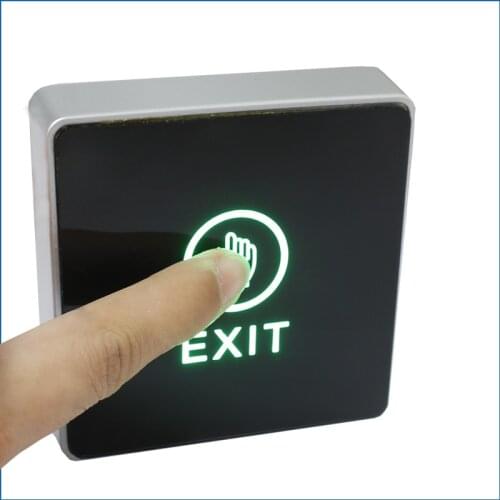 86Type Door Touch Exit Button Push Home Release Switch Panel for Access Control with LED Light