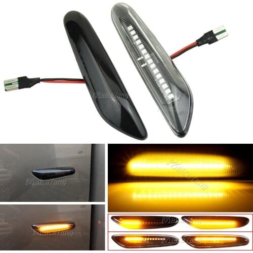 Flowing Dynamic LED Turn Signal Side Marker Light For BMW E46 E60 E61 E90 E91 E81 E87 E82 E88 E83 E84 E92 E93 X3 X1