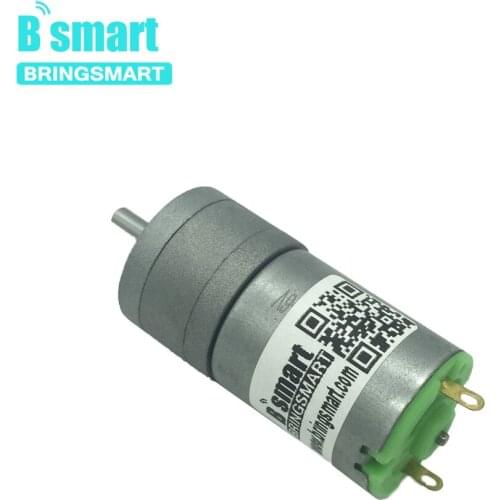 Bringsmart JGA25-280 12v DC Reduction Gear Motor 58-1363rpm High Speed Motor For Smart Car