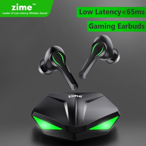 Zime Winner Gaming Earbuds 65ms Low Latency TWS Bluetooth Earphone with Mic Bass Audio Sound Positioning PUBG Wireless Headset
