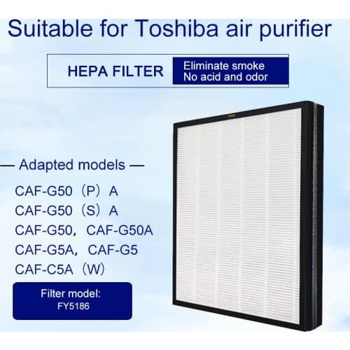 For air purifier Toshiba CAF-G5 hepa carbon composite filter CAF-G50(P)A CAF-G50(S)A CAF-G50 CAF-G50A CAF-G5A CAF-C5A CAF-C5A(W)