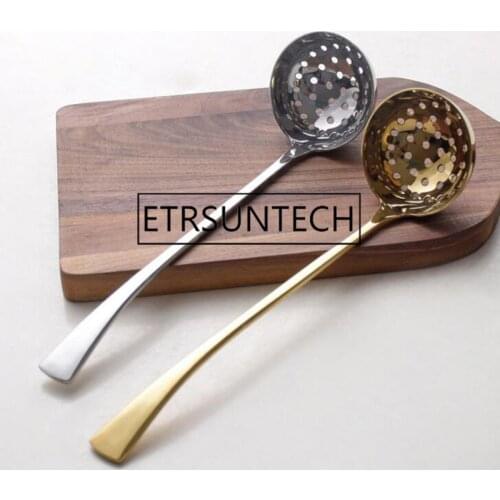 50pcs Stainless Steel Long Handle Soup Ladle Spoon Skimmer Strainer Set Kitchen Cooking Hot Pot