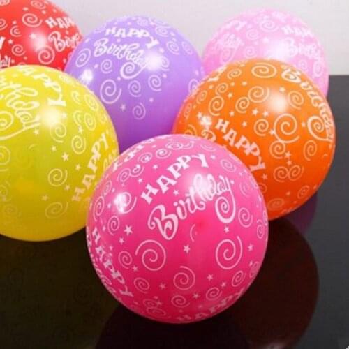 Cute 50 Pcs Ballon Birthday Party 12 inch Ballons Latex Balloons Happy Birthday Party Decoration Thicken Round Ballon