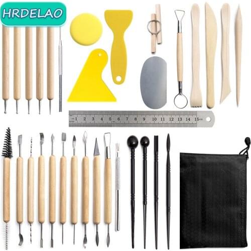 32pcs DIY Slimes Play Dough Tools Sets Accessories Plasticine Modeling Soft Clay Kits Cutter Molds Educational toys ​for Childre