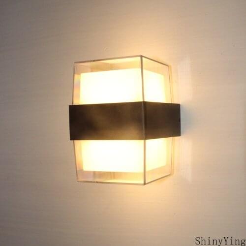 LED Wall Light Square Round Aluminum Waterproof Up and Down Courtyard Outdoor Lights