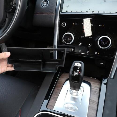 NEW!!! For Land Rover Discovery Sport 2020 ABS Black Car Central Storage Box Phone Box Car Accessories（ Left hand drive