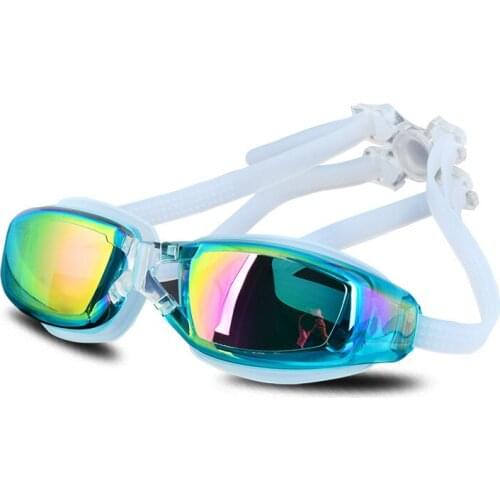 New large frame swimming goggles waterproof anti-fog high-definition electroplating adult men and women swimming goggles