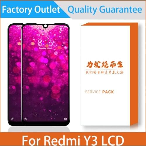 6.26'' LCD Display For Xiaomi Redmi Y3 LCD Display RedmiY3 With Touch Screen Digitizer Assembly Repair Replacement With Frame